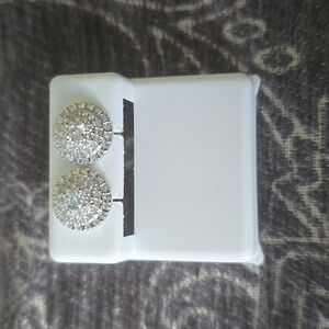 925 Sterling Silver Moissanite Stud Earrings